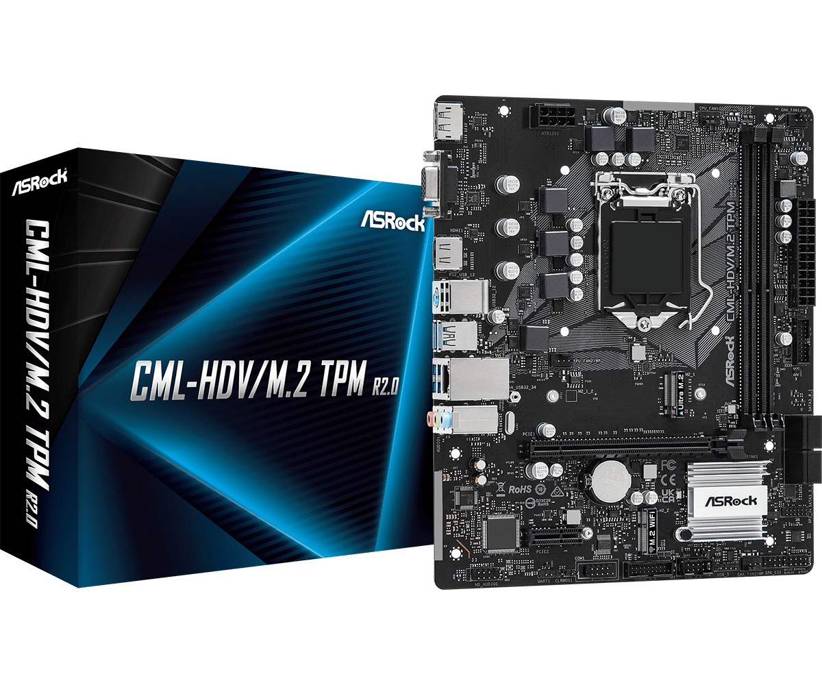 ASROCK CML-HDV/M.2 TPM (10 GENERAZIONE)