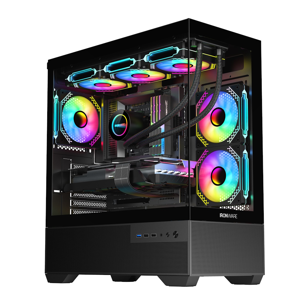 IRON124-2 IRONWARE GAMING V5 6 FAN ARGB / I5 14400F / H610M PRO / DISSIPATORE ARIA ARGB / RAM 32 GB DDR4 3200MHZ / SSD M2 NVME 1 TB GEN4 / NVIDIA RTX 5060 8GB / ALIMENTATORE 650W 80+ BRONZE / WINDOWS 11 PRO / KIT MK1